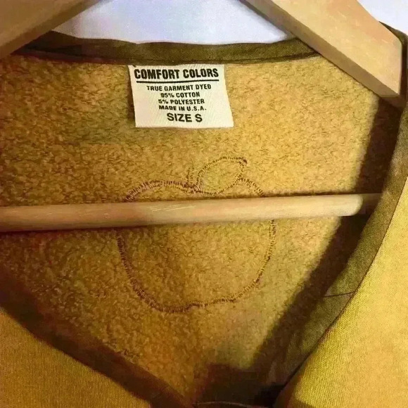 Vintage Comfort Colors Womens Jacket Cardigan Small Suede Buttons Fall Boxy - Picture 5 of 14